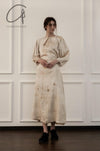 MUTEDANCE Hand Dyed Grey and White Silk Dress MD21FW08